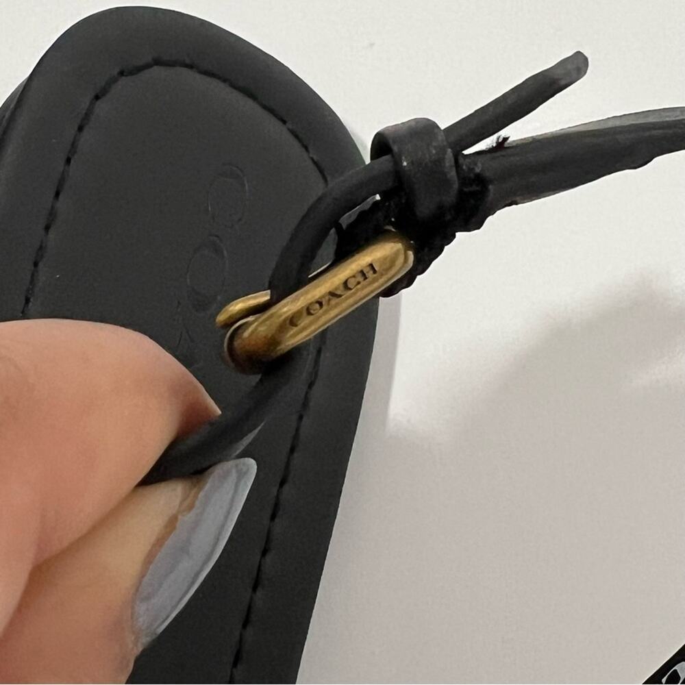 Coach Jeri Logo Leather Sandals | Designer Slide Sandals | Size 6 | NEW - Picture 7 of 9